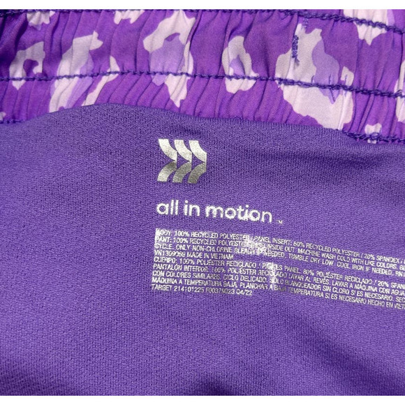 All In Motion Womens Mid-Rise Run Shorts 3" L Lined Athletic Running Workout NWT - Picture 8 of 10